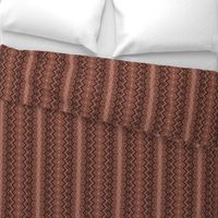 Chocolate Brown Rickrack Stripe, large