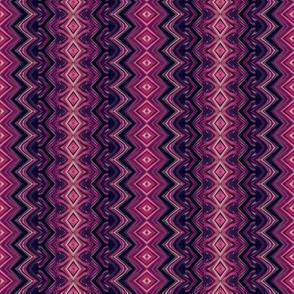 Purple and Magenta Rickrack Pinstripes
