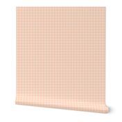 Square Grid - Coral White