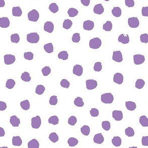 purple painted dots fabric