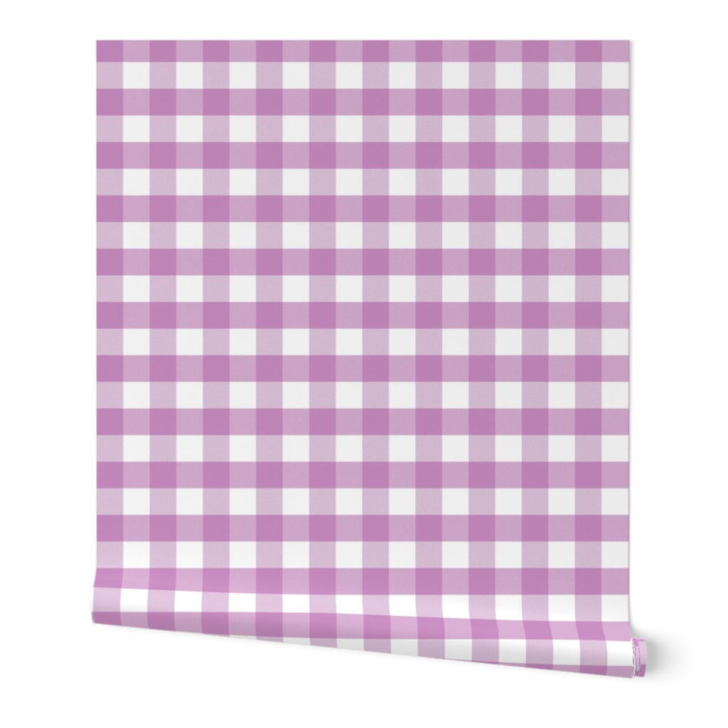 purple gingham fabric