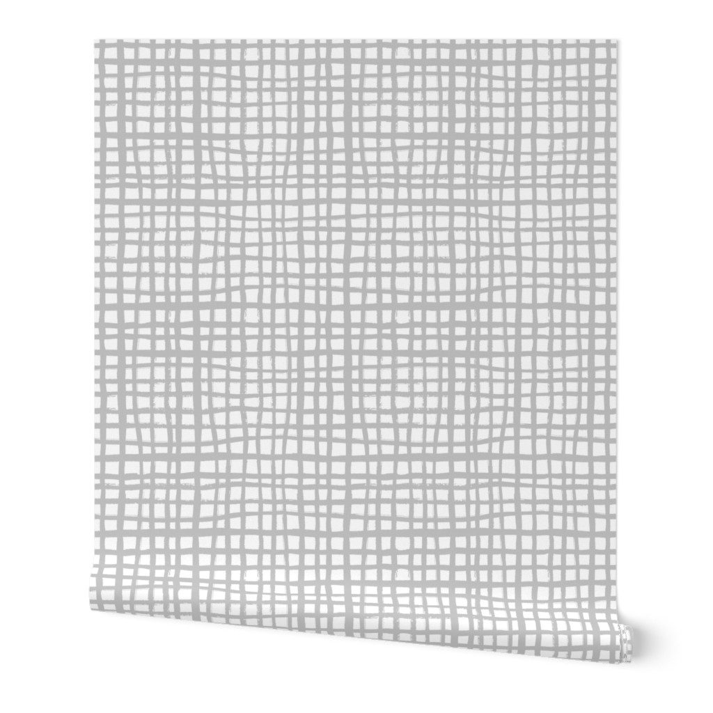 grey grid fabric