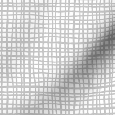 grey grid fabric