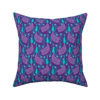 peacock_multi_3peacock fabric girls nursery baby design  turquoise purple