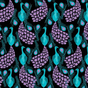 peacock fabric girls nursery baby design  turquoise purple