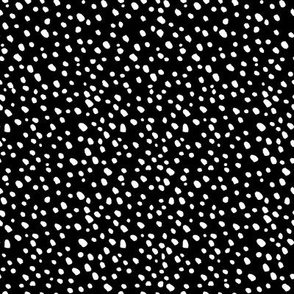 Small White Dots on Black by Minikuosi