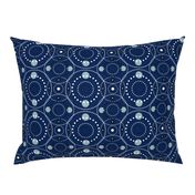 Dot Mandala - Royal Blue & Silver