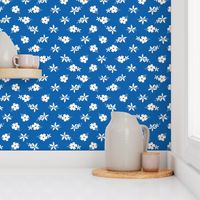 Swedish floral summer blue and white
