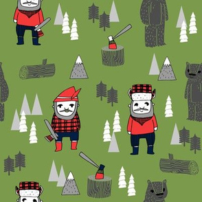 lumberjack fabric // woodcutter woodland forest illustration fall autumn design by andrea lauren