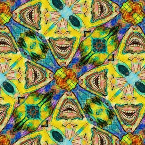 TIKI GLASSES UPSIDE DOWN KALEIDOSCOPE