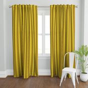 Earthy Rickrack Stripes in Yellow and Brown