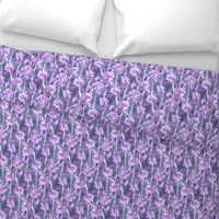 Simple Iris Pattern in Pastel Purple Small Print