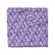 Simple Iris Pattern in Pastel Purple Small Print