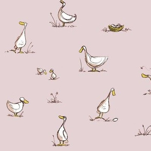 All my little duckies - light pink