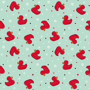 Rubber ducks Red