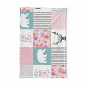 Dream Big Little Girl Wholecloth Cheater Quilt - Rotated