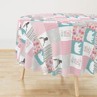 Dream Big Little Girl Wholecloth Cheater Quilt - Rotated