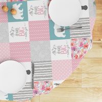 Dream Big Little Girl Wholecloth Cheater Quilt - Rotated