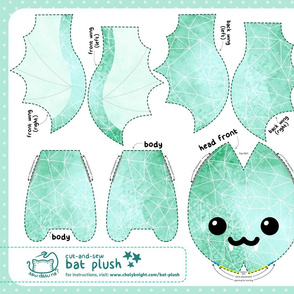 Cut & Sew Polygon Bat Plush