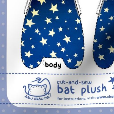 Cut & Sew Star Bat Plush