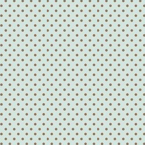 Brown Dots on Blue