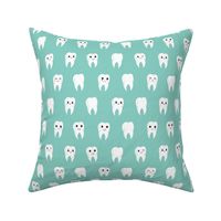 tooth fabric // cute kawaii teeth tooth fabric by andrea lauren