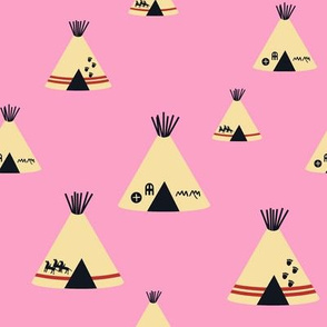 Teepees - Pink
