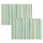 kitchen stripes - aqua multicolor