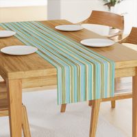 kitchen stripes - aqua multicolor