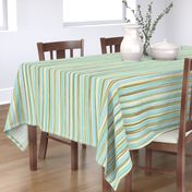 kitchen stripes - aqua multicolor