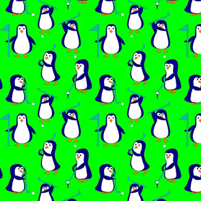 penguin golf green