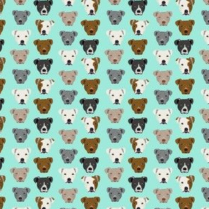 pitbull fabric small scale pittbull heads fabric dog design