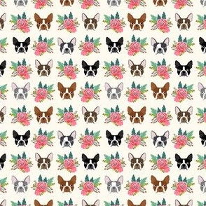 boston terrier floral fabric cute dogs dog design best boston terrier fabric