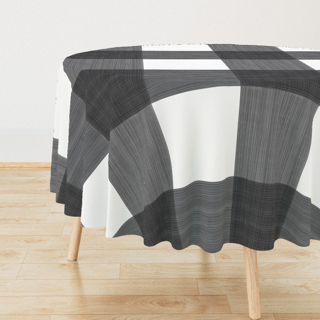 Black 12" Buffalo Plaid