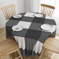 Black 12" Buffalo Plaid