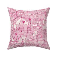 retro circus pink ivory