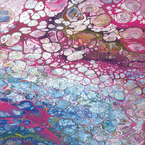 Pink dirty pour art
