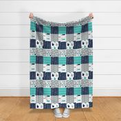 Woodland patchwork blanket || surfer's cove collection (90)