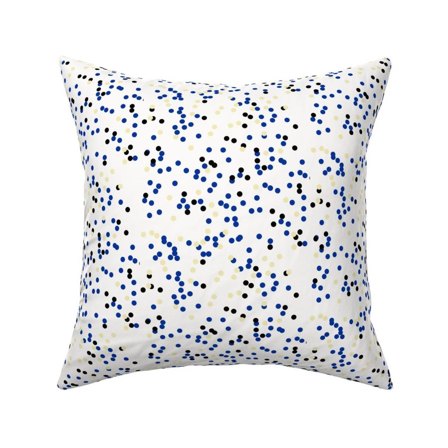 Confetti dots - cobalt blue and pale - Spoonflower