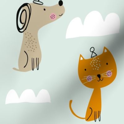 Cloudy cats and dogs