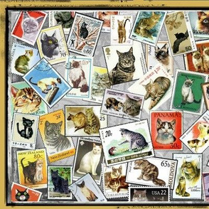 Cat Postage from Around the World