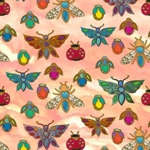 The Jewelled Beetles {Rose Quartz}