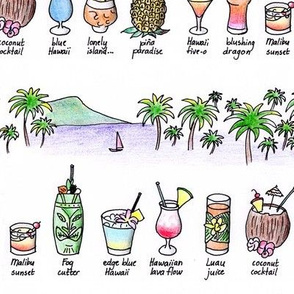 Cocktails and palms