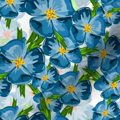 Blue flowers