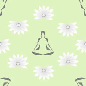 Lime Green Yogi Lotus 