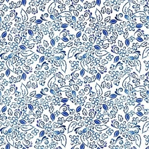 Blue floral  Micro