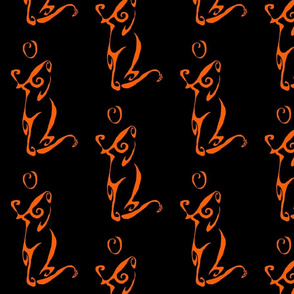 Figure I - Orange on Black