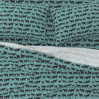 black angus fabric cattle and cow fabric cow design - blue