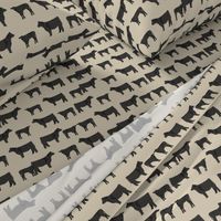 black angus fabric cattle and cow fabric cow design - sand