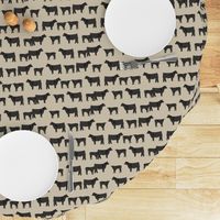 black angus fabric cattle and cow fabric cow design - sand